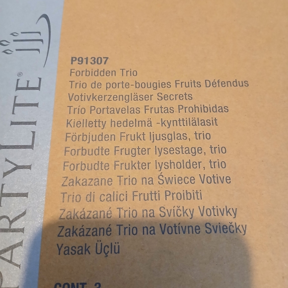 NIB Forbidden Trio Black And White Candle Holders By PartyLite - Picture 4 of 7